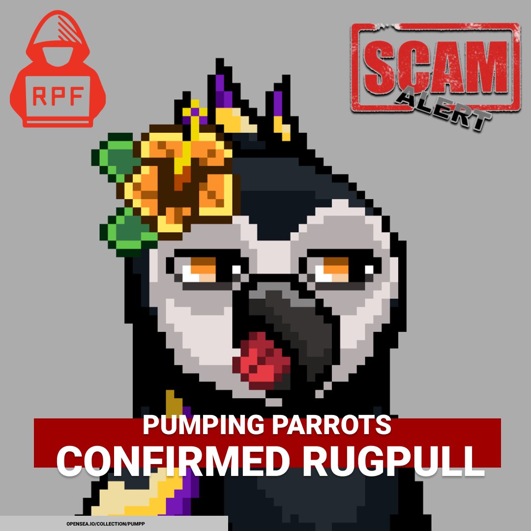 rugpullfinder's tweet photo. ...@pumpingparrots https://t.co/n9zfG252Hd