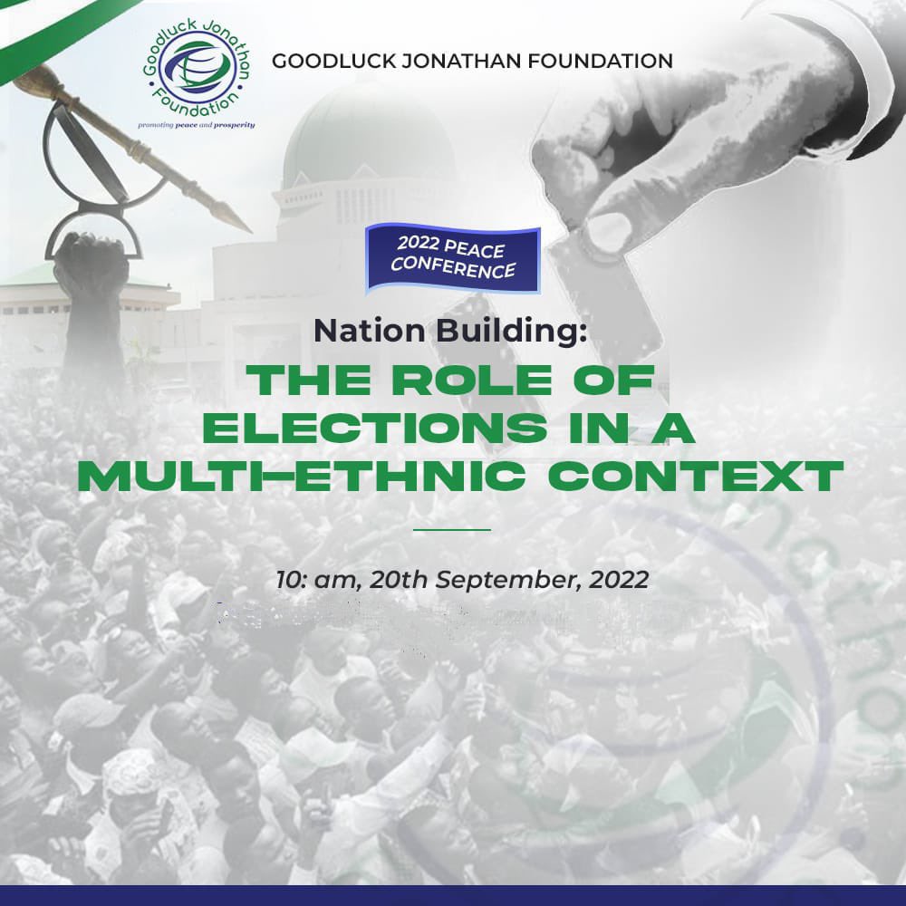 GEJFoundation's tweet photo. Follow the link to register  and participate in  the conversation, as  the @GEJFoundation gathers critical stakeholders in the Nigerian democratic space to chart a pathway towards a peaceful, just and credible election come 2023 .
https://t.co/i1XZAf5a8d

#election
#democracy https://t.co/4sNHZxKmzT