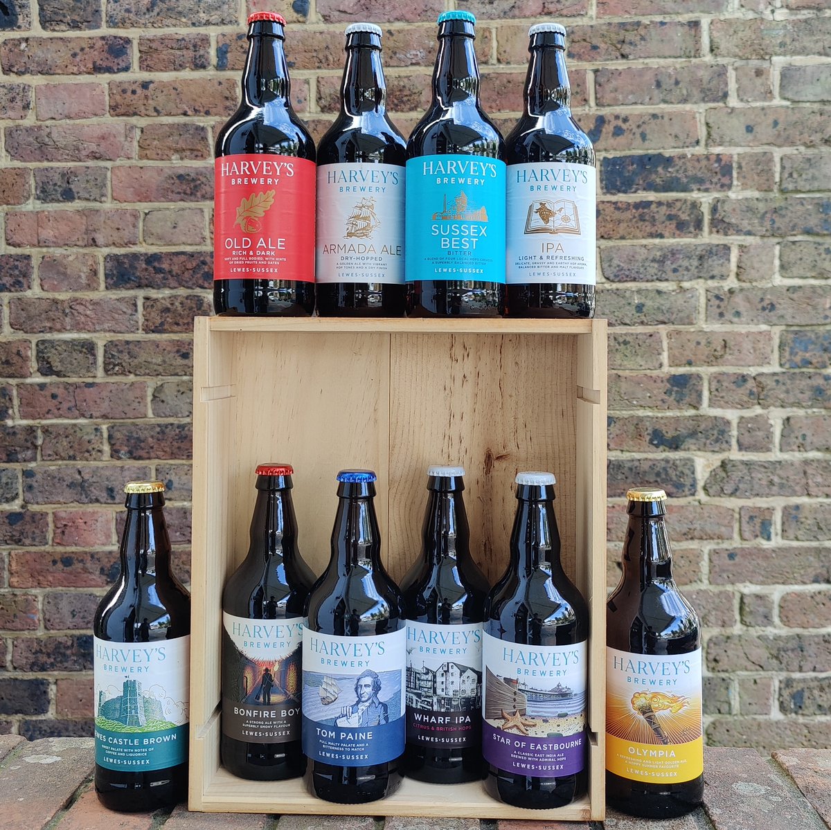 SDCellars's tweet photo. It's not all lychee IPAs and coffee imperial stouts on our beer wall. We've a great selection of more traditional styles, including these, our current @Harveys1790 

#drinklocalbeer #traditionalale https://t.co/kRytpSCoZr