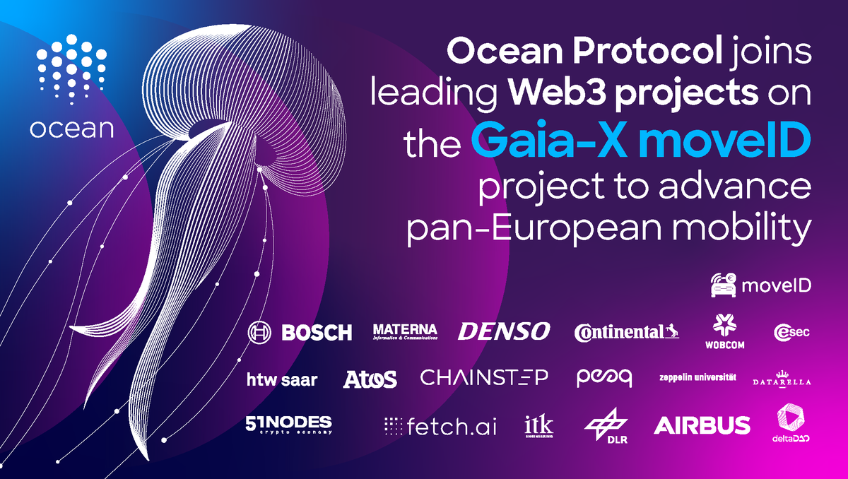 oceanprotocol's tweet photo. NEWS!

Ocean Protocol is joining Web3 projects @chainstep @Datarella @Fetch_ai  @peaqnetwork and @51nodes as well as @Airbuson &amp; @continentaltire on the €20M+ @gaiax_aisbl @moveID_gaiax  initiative led by @BoschGlobal to advance pan-European mobility! https://t.co/T1NVipvR2o