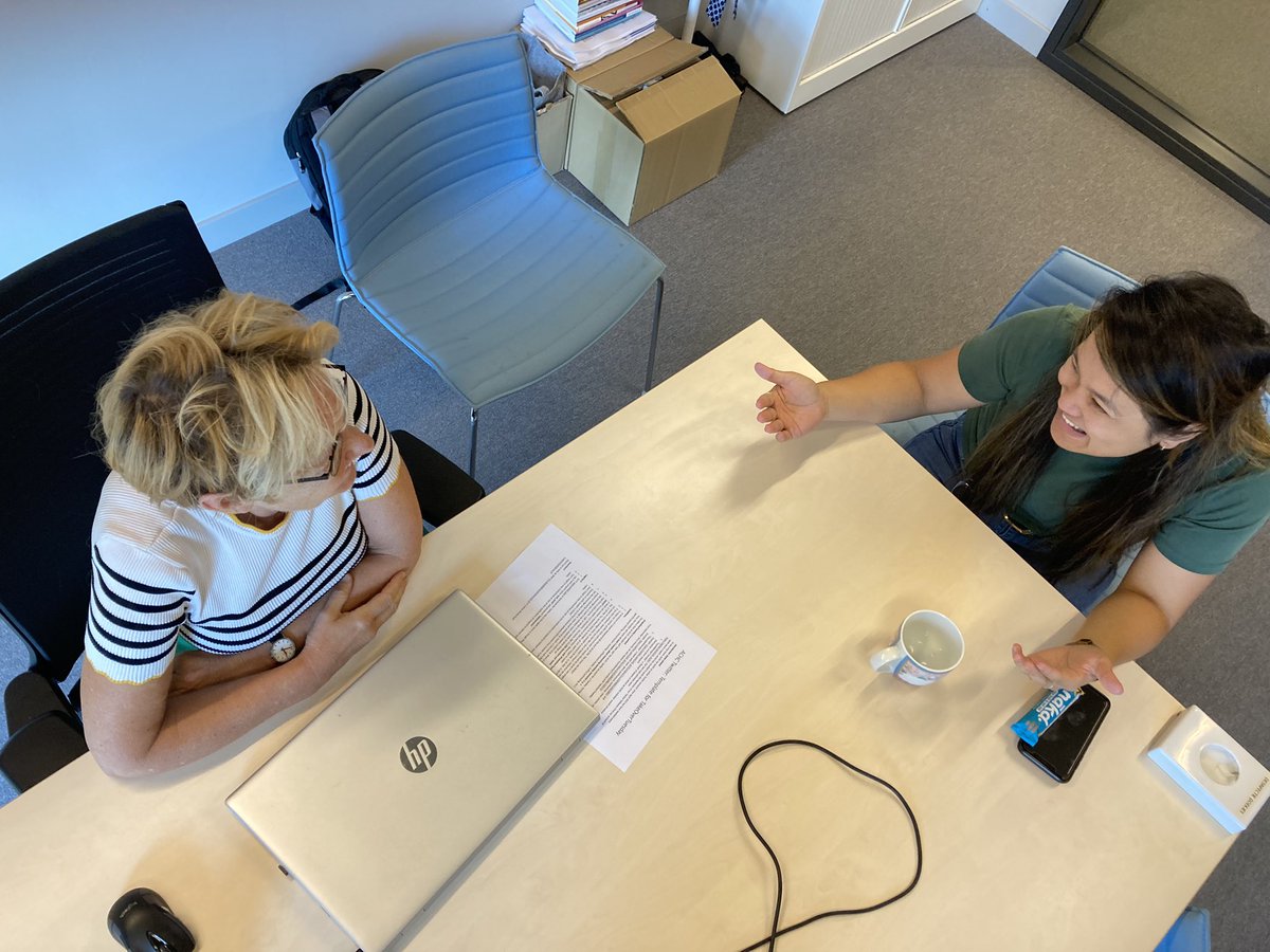 UvA_ACHC's tweet photo. Next meeting is PhD supervision meeting with @song_duimel, one of the ten PhD students I supervise (with different levels of involvement). We evaluated #ICCH where she presented last week for the first time in person -she did a great job- en plan the week.
#TakeOverTuesday #ACHC https://t.co/Pbne6iOPiU