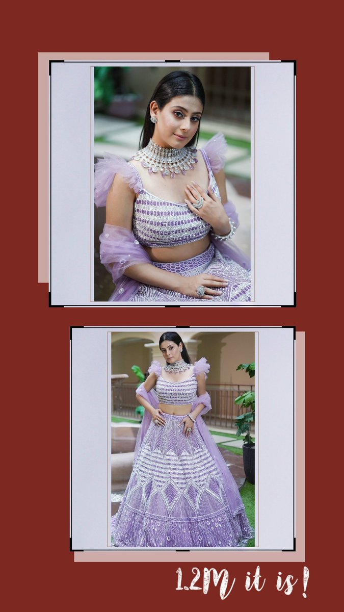 Congratulations Miss Malviya for 1.2M fam!❤️‍🔥✨Keep shining and Growing always 🧿🫶🏻
IshaFam loves youu🫀
#IshaMalviya