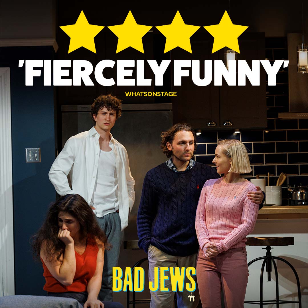 BadJewsPlay's tweet photo. See the 'FIERCELY FUNNY' play that has critics and audiences roaring with laughter. Experience this 'poignant' family feud now! Head over to https://t.co/AerRX5C3tg to get your tickets to see #BadJewsPlay in its FINAL 2 WEEKS! https://t.co/EGxhIHpN9U
