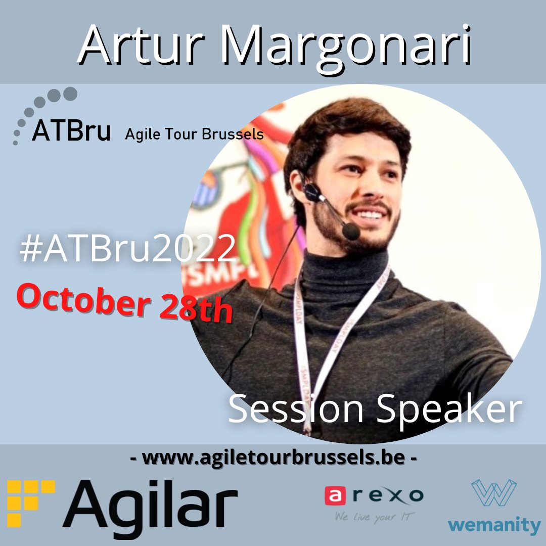 Dear All,

We are proud to welcome <a href="/arturmargonari/">Artur Margonari</a> as a Speaker at The Agile Tour Brussels 2022.

Artur will tell us how to detect and break vicious circles at work.

Don’t forget to register on agiletourbrussels.be

#agile #conference #brussels #belgium #ATBru2022