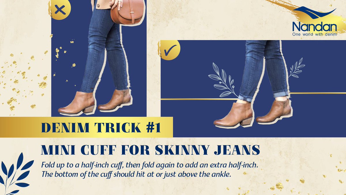 nandan_denim's tweet photo. Save this Denim Trick now!

Stepping out in the crowd?

You can never go wrong with a classic pair of skinny jeans. To get the most out of your perfectly constructed, perfectly styled denim, make sure you get the right folds.

Our Denim trick will help you look even better! https://t.co/12fHCkjfBq