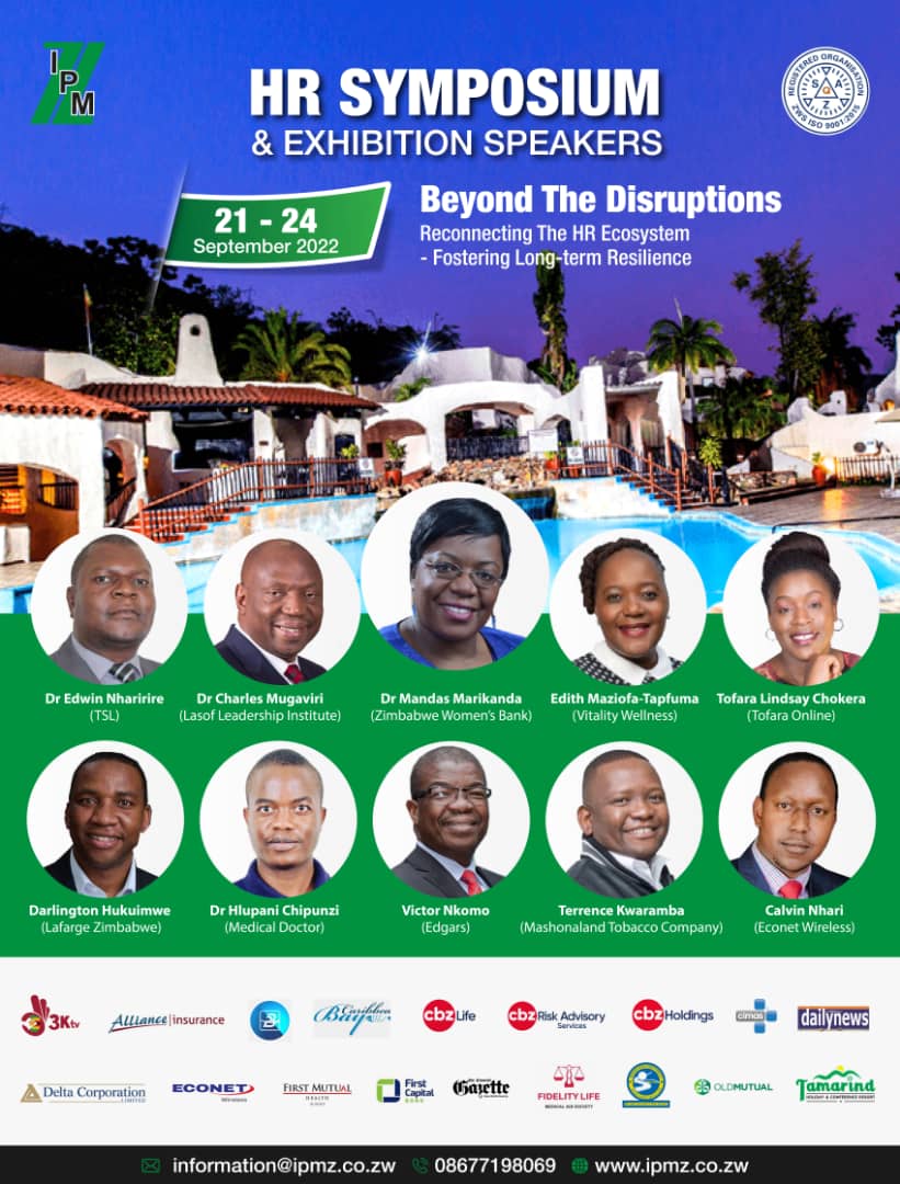 Our speakers for the IPMZ 2022 HR Symposium. Looking forward to a fruitful Symposium!

#paintingkaribagreen #hrsymposium #IPMZ #Zimbabwe
