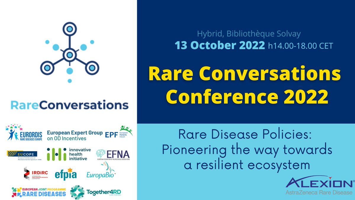 EUCOPE's tweet photo. 💡On 13 October, the #RareConversations Conference 2022 will discuss which future #raredisease policies can pioneer the way towards a resilient ecosystem. 
🔗 Register: https://t.co/9h4u4iQRwz https://t.co/p8Oe1BgYYF