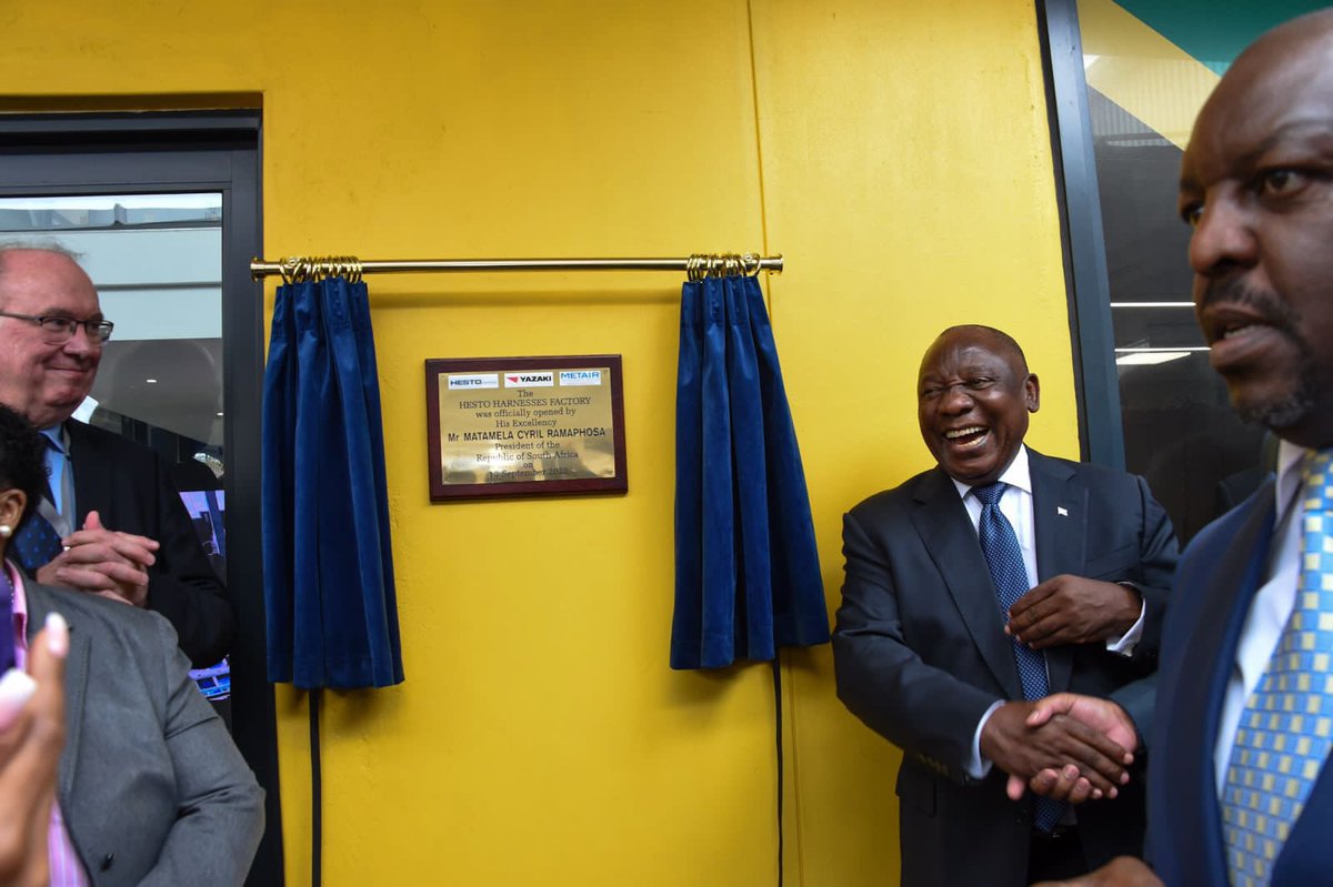 PresidencyZA's tweet photo. This investment demonstrates #Metair's commitment to growing manufacturing and participating actively in creating new opportunities for the KwaZulu-Natal province, its people, and the automotive components manufacturing sector.

#InvestSA 🇿🇦 https://t.co/cAifIt6ZMT