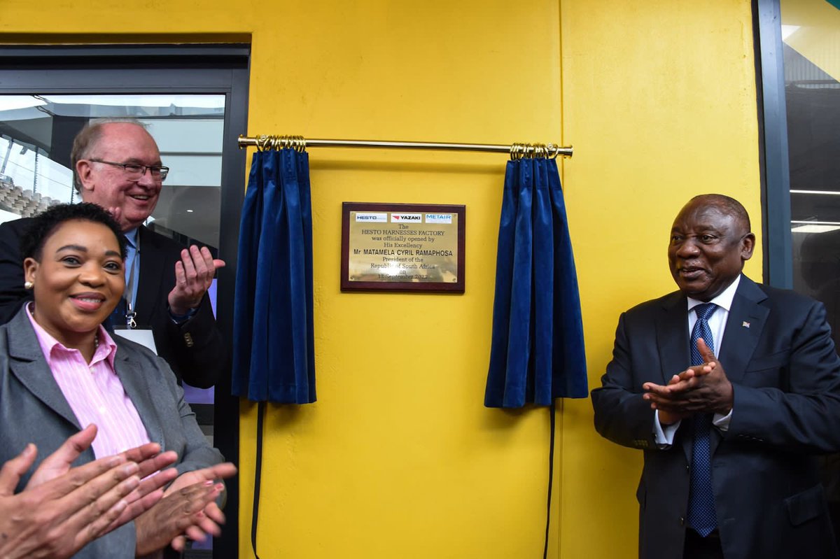 PresidencyZA's tweet photo. This investment demonstrates #Metair's commitment to growing manufacturing and participating actively in creating new opportunities for the KwaZulu-Natal province, its people, and the automotive components manufacturing sector.

#InvestSA 🇿🇦 https://t.co/cAifIt6ZMT