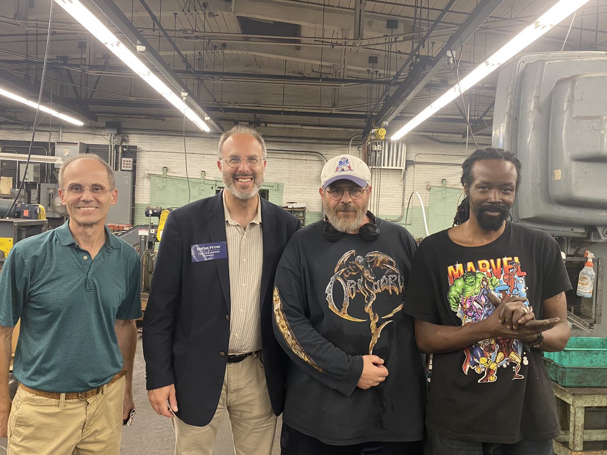 stefanpryor's tweet photo. Thank you, Rhode Island Manufacturers Association, for your support. Wonderful visiting manufacturers yesterday. https://t.co/kKLurKc6Vn