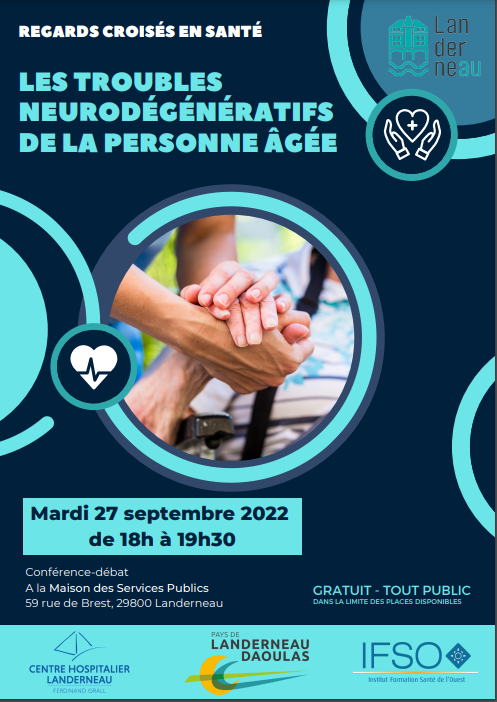 Ploudiry1's tweet photo. Évènement @CAPLD_bzh,  CH Landerneau et Institut de Formation Santé de l'Ouest : le 27 septembre 2022 de 18h-19h30, à la CAPLD, salle plénière (2ème étage) à destination des habitants du territoire portant sur les troubles neurodégénératifs de la personne âgée. https://t.co/enQ7E4MEEF