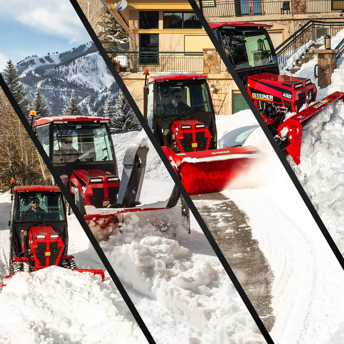 With white flurries falling from the sky just around the corner, why not look into a Steiner 450? 

Or if you already have the coolest articulating and oscillating machine, check out our snow attachments 👉 bit.ly/3RIy02H