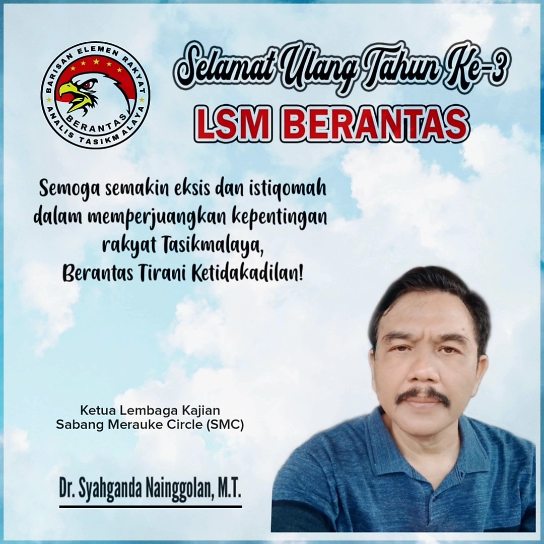 Terimakasih atas Do'a dan dukungannya dari para senior 🙏🙏
Mudah-mudahan LSM BERANTAS ke depan bisa lebih dewasa dan tetap konsisten dalam memperjuangkan hak dan kepentingan masyakat, serta dapat memberikan kontribusi positif bagi bangsa dan negara. Amiiin 🤲