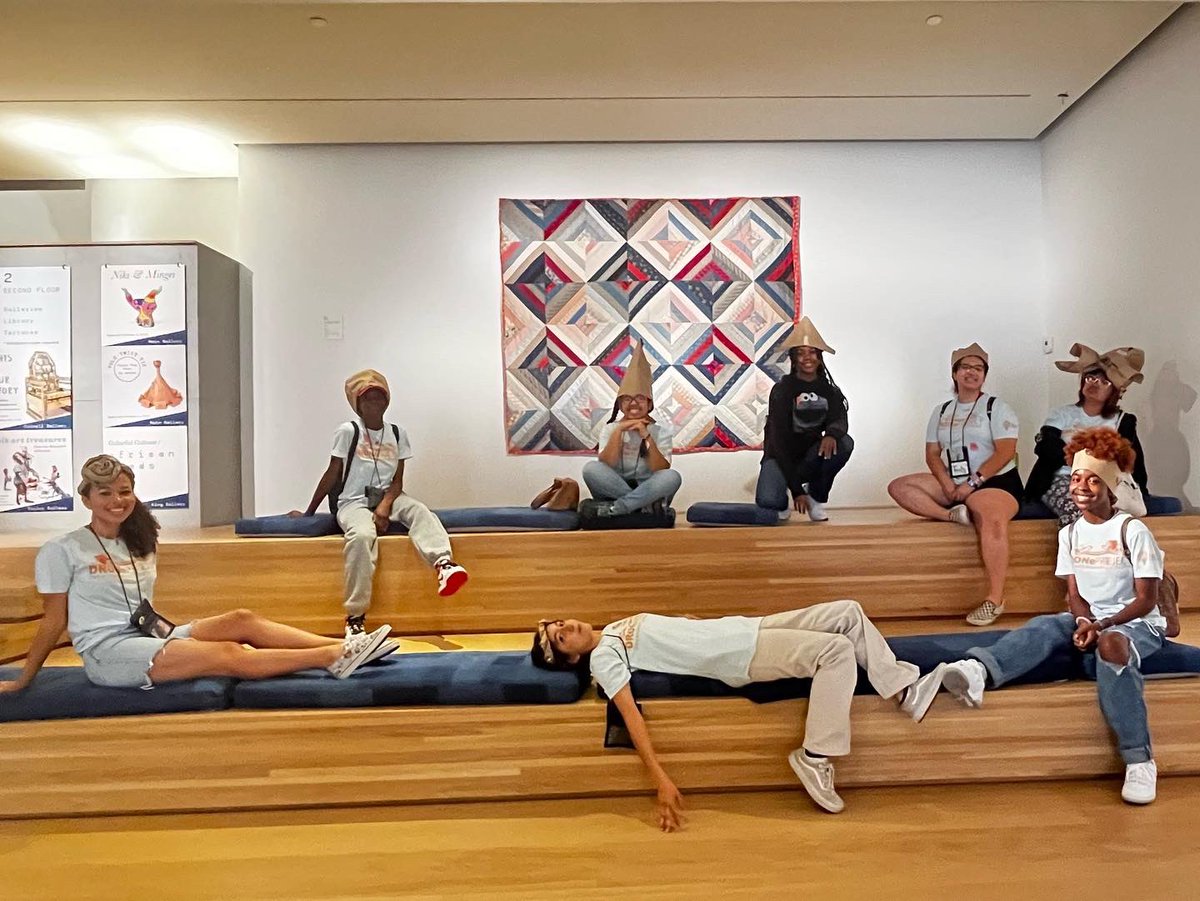 OurGenetic's tweet photo. Taking up space in our butcher paper crowns inspired by moses. @MingeiMuseum 

#Herstorians #SanDiegoMuseums #MarketResearch #WeThePeopleMuseum https://t.co/3GvsX9T485