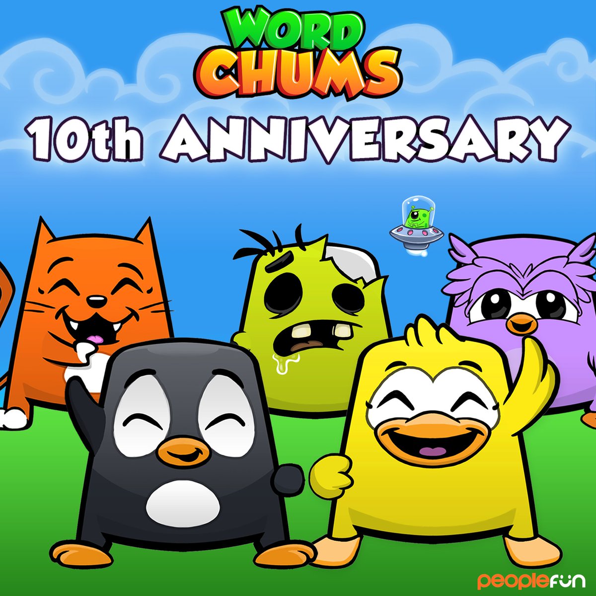 WordChums's tweet photo. Today is Word Chums’ 10th anniversary! Thanks to all the Word Chums players who have made the past 10 years so fun! https://t.co/dHFAuLlOmi