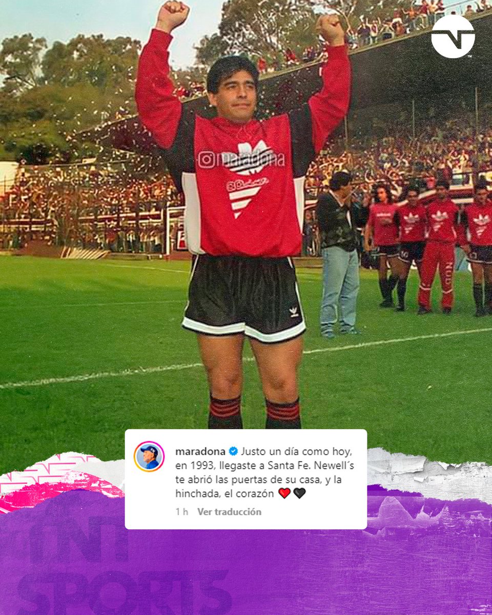 Extrañarte, siempre 🙏🔟

Hace 29 años, Diego Armando Maradona llegaba a Newell's 🔴⚫