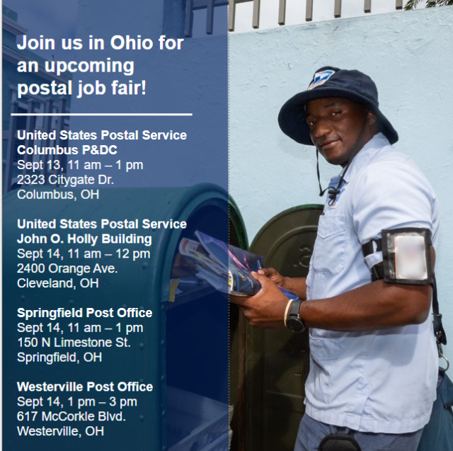 Natashi Garvins on Twitter "Join us in Ohio for an postal job