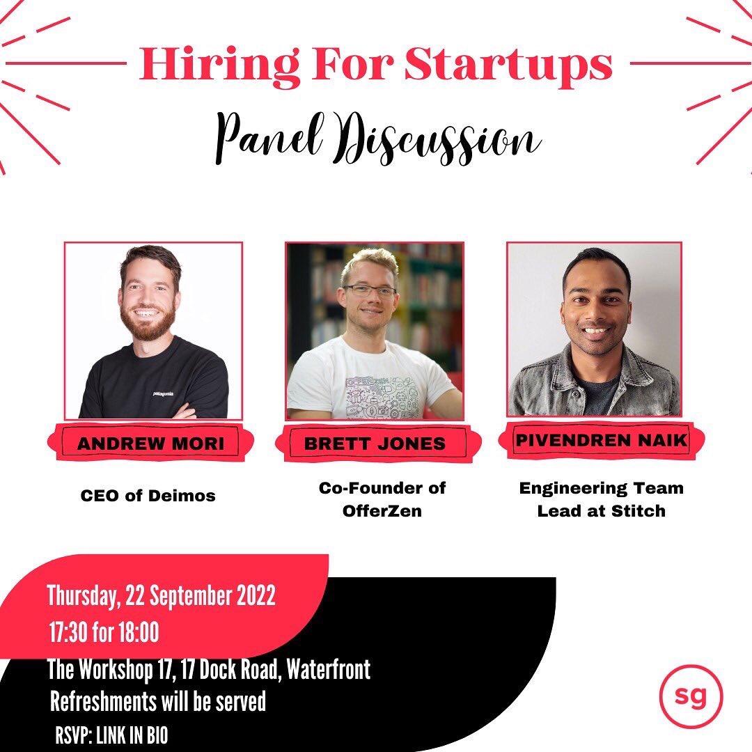 We are hosting yet another Panel Discussion titled “Hiring for Startups”

This event, will discuss how startups can hire the best talent, how to build good team culture &amp; the most important recruiting aspects for a founder.

RSVP: startupgrind.com/events/details…

#paneldiscussion