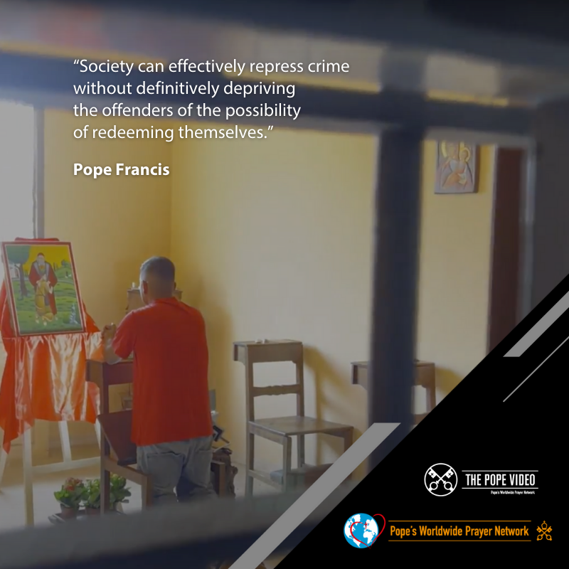 thepopevideo's tweet photo. The death penalty, @Pontifex says, โdefinitivelyโ deprives โoffenders of the possibility of redeeming themselves.โ
https://t.co/APi4DUSbeg
#MobilizeMercy
#PledgetoPray
#NoDeathPenalty
#ThePopeVideo
@popesprayer_en
@CMNEndtheDP https://t.co/r030vOEAum