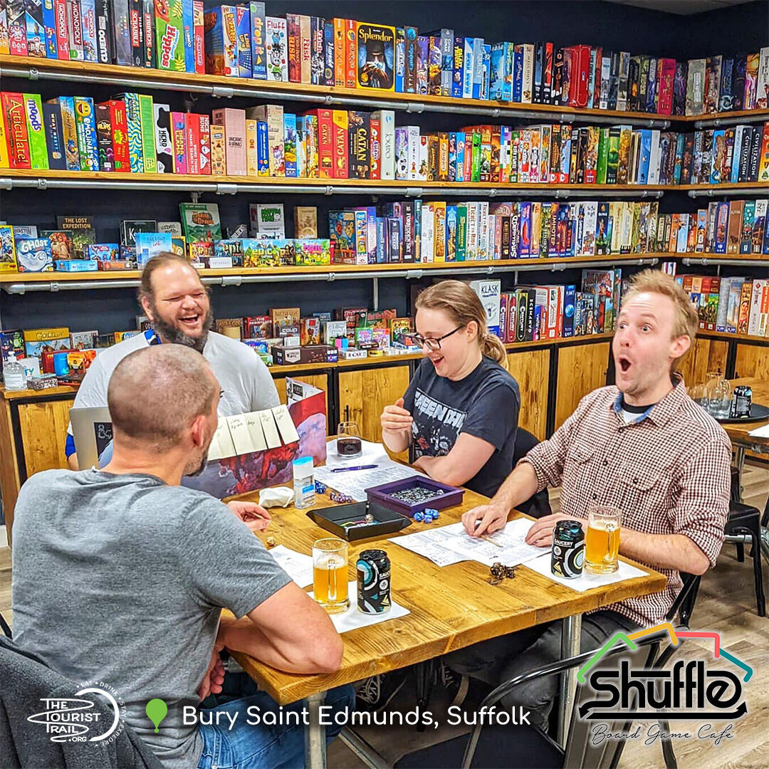 The Tourist Trail (@thetouristtrail) on Twitter photo 𝗦𝗵𝘂𝗳𝗳𝗹𝗲 𝗕𝗼𝗮𝗿𝗱 𝗚𝗮𝗺𝗲𝘀 𝗖𝗮𝗳𝗲 is a place where families of multiple generations can all come in together. Come and play one of more than 380 #boardgames with a #snack and a #drink!
𝗣𝗹𝗮𝘆 |
bit.ly/ShuffleGames
#cafe #tabletopgames #Suffolk
<a href="/ShuffleCafe/">Shuffle Board Game Café</a> 𝗦𝗵𝘂𝗳𝗳𝗹𝗲 𝗕𝗼𝗮𝗿𝗱 𝗚𝗮𝗺𝗲𝘀 𝗖𝗮𝗳𝗲 is a place where families of multiple generations can all come in together. Come and play one of more than 380 #boardgames with a #snack and a #drink!
𝗣𝗹𝗮𝘆 |
bit.ly/ShuffleGames
#cafe #tabletopgames #Suffolk
<a href="/ShuffleCafe/">Shuffle Board Game Café</a>