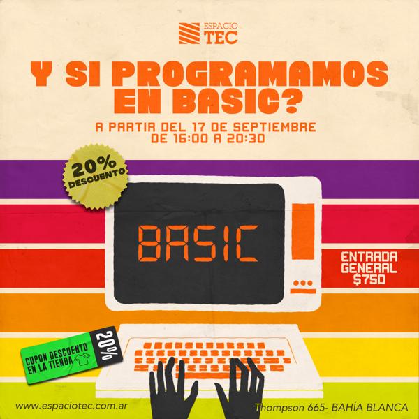 espaciotecbb's tweet image. A partir de este sábado podés venir a programar en Basic.
Para experimentados y para aquellos que quieran programar por primera vez como en los 80s!
#retro #retroprogramming #retrodev #basic #80s #museo #museosargentina #retrocomputacion