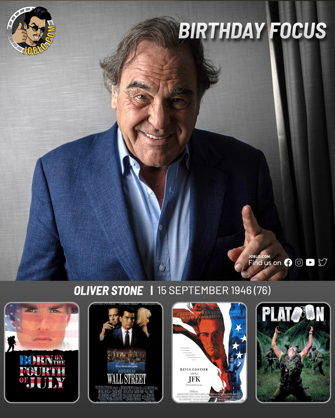 Happy birthday Oliver Stone!  