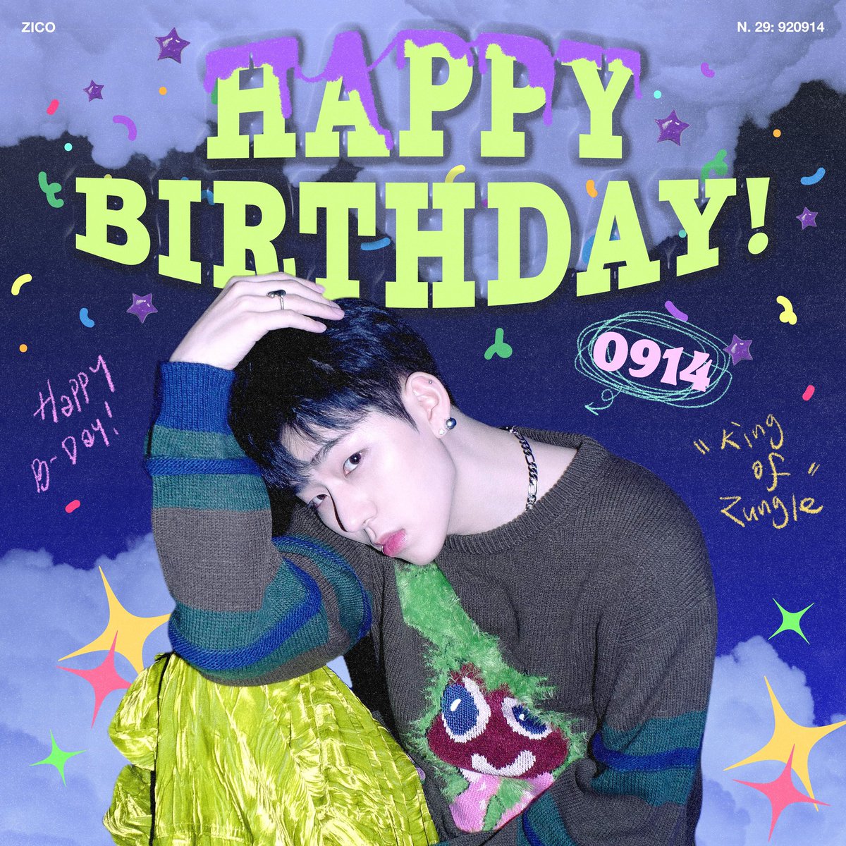 blockb_arg_'s tweet photo. [🎂] HAPPY BIRTHDAY ZICO!!🥳🎈
Le deseamos lo mejor en su día a nuestro lider💛

#GrownAssZicoDay
@ZICO92 @KOZ_Entofficial https://t.co/xp7XtDubAl