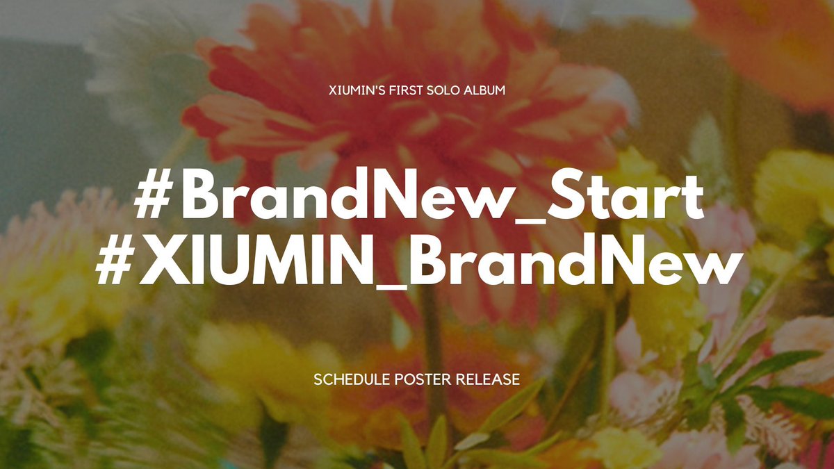[❄️] Usem as hashtags promocionais #BrandNew_Start e #XIUMIN_BrandNew para ajudar o Xiumin nessa era do Xiuolo #XIUMIN #시우민 #EXO @weareoneEXO