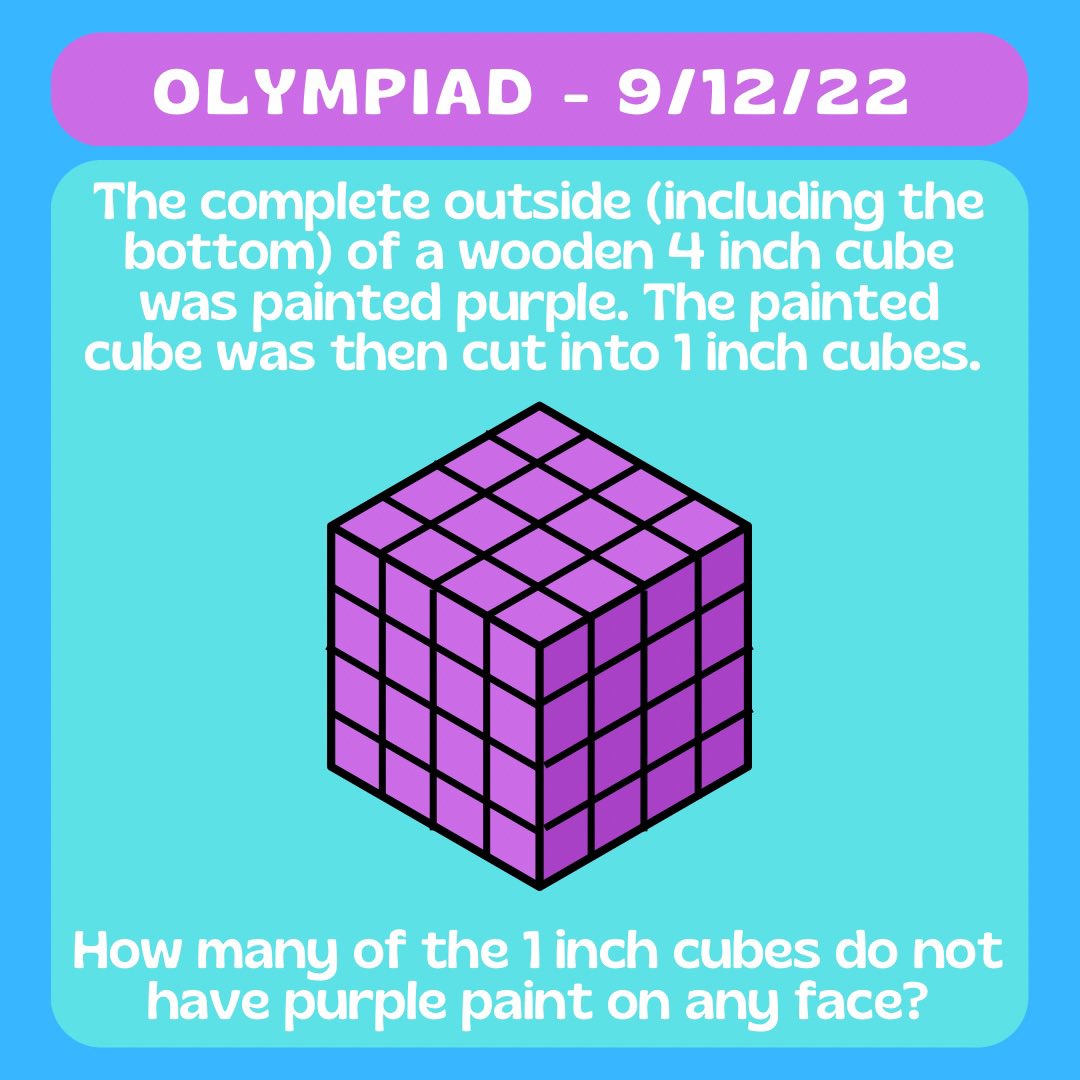 Try our problem of the week! Reply with your answer!!