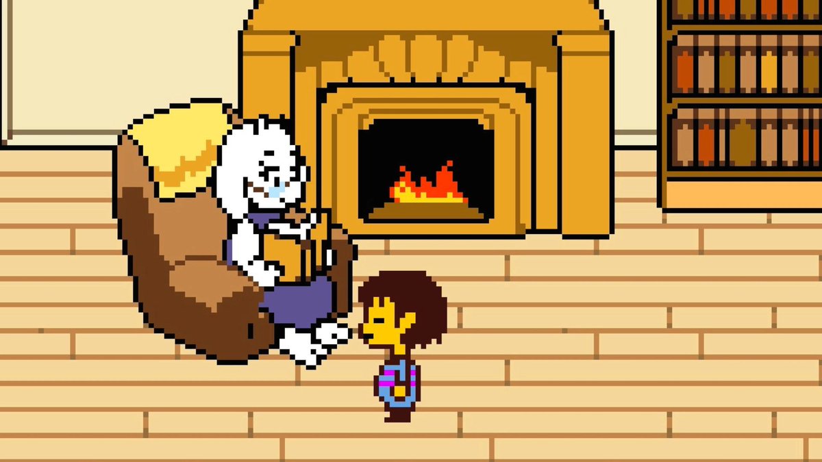 Taking advantage of my extended break to finally play some video games  again. Finally played through Undertale, both a neutral ending and the true  ending, and yeah it's excellent. Very easy to, image size:1200x675