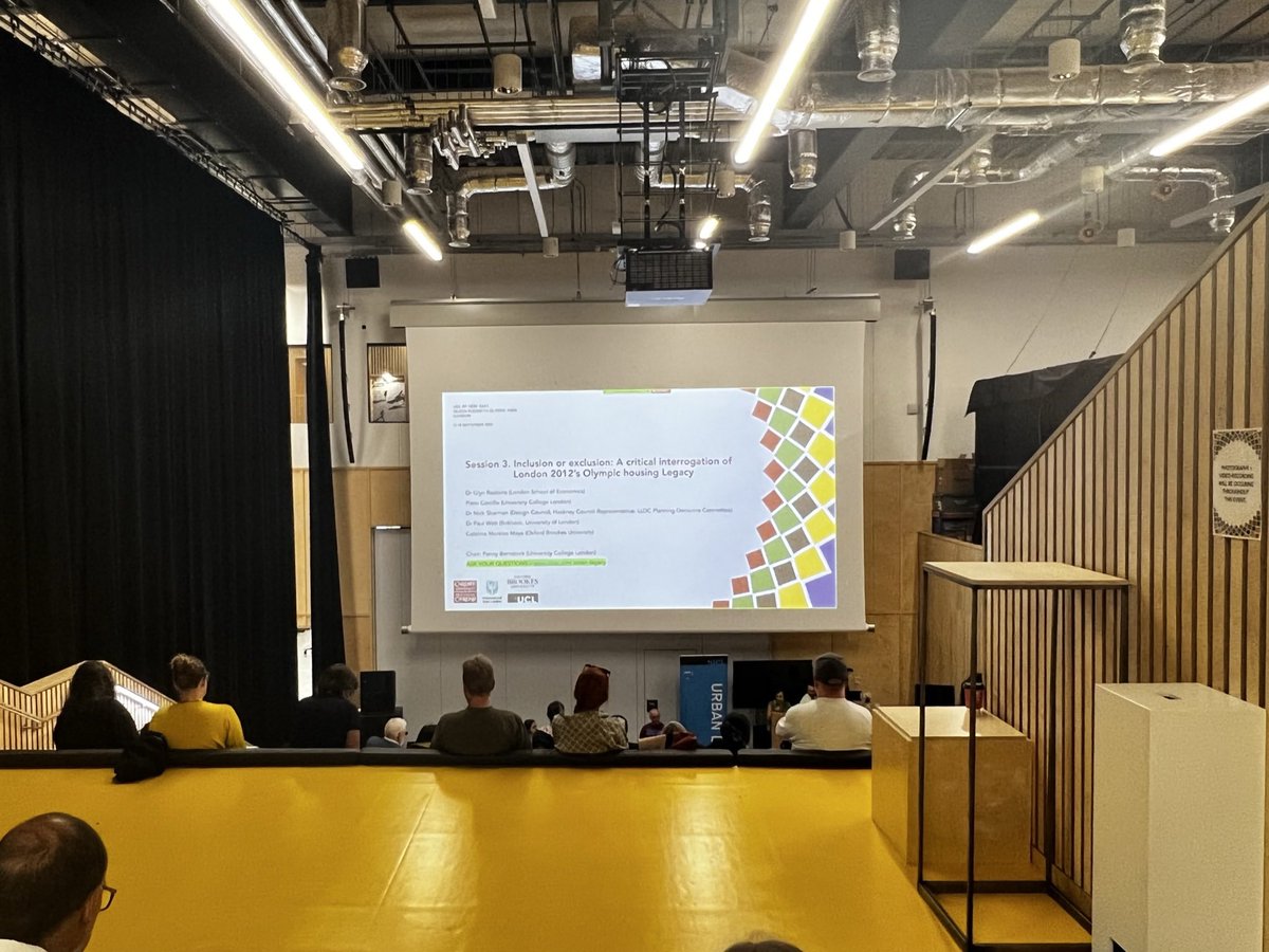 julietpdavis's tweet photo. Some great presentations given on housing, employment, governance, inclusion, heritage and prosperity related to London’s Olympic Legacy over the last couple of days at the #StateoftheLegacy conference at Here East. @UCLurbanlab @WSofArchi @UEL_News @oxford_brookes https://t.co/CjpuAFXMZ1