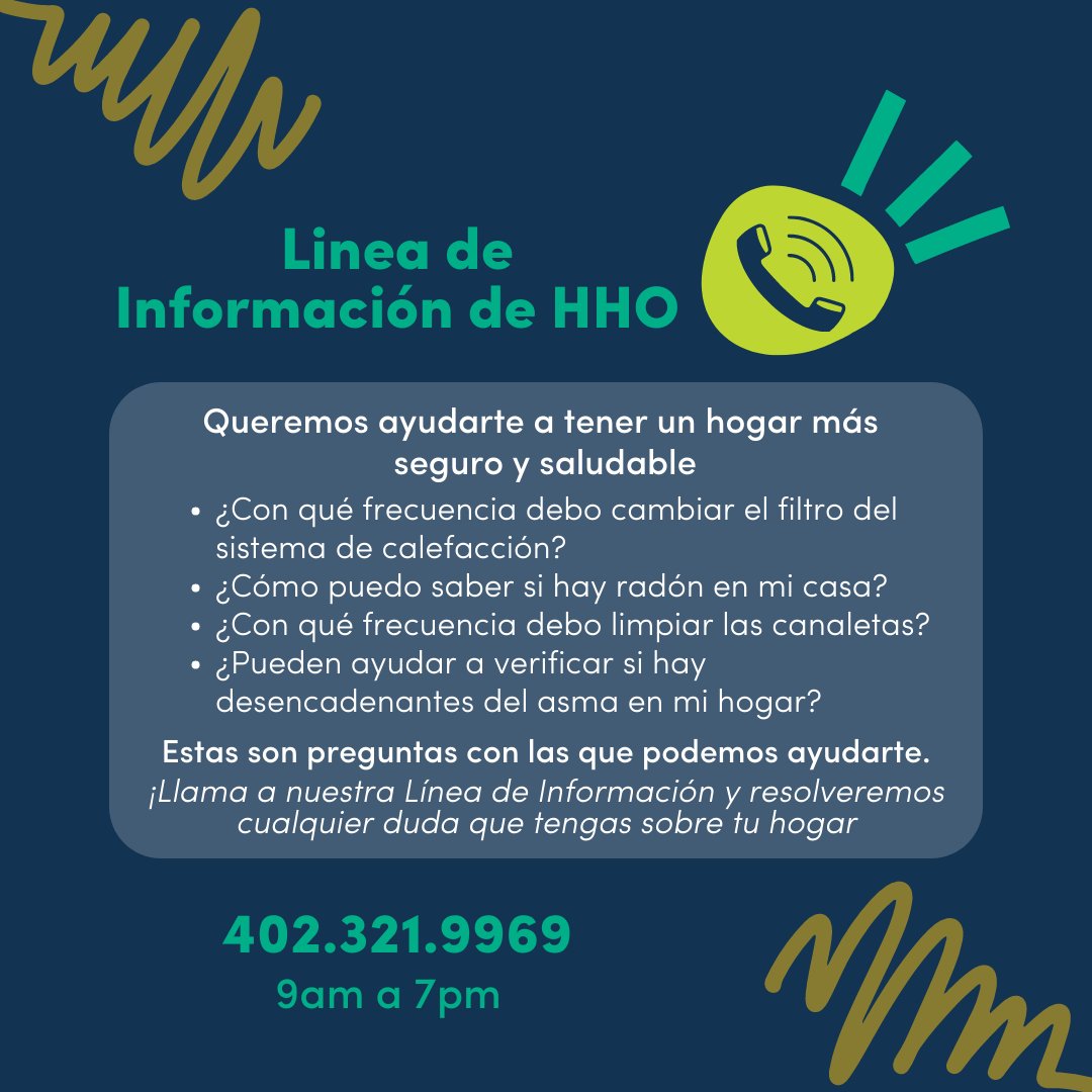 HAVE YOU TRIED CALLING OUR NEW HHO INFO LINE? We now have an info line available Mon. - Fri. from 9am - 7pm. Save our number &amp; give us a call: 402.321.9969
#healthyhousingomaha #healthyhousing
#omaha #omahanebraska #infoline #questions #callus #healthyhomes #healthyhomehealthyyou