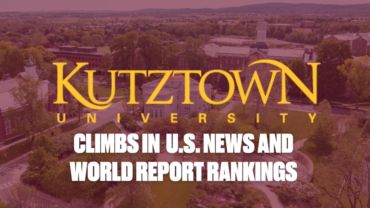 Kutztown University has been named a "Best Regional University" for 2022-2023 in the U.S. News and World Report's annual ranking of U.S. colleges and universities. 🐻✨ #ItsGoodToBeGolden 
More here: bit.ly/3Li9anW