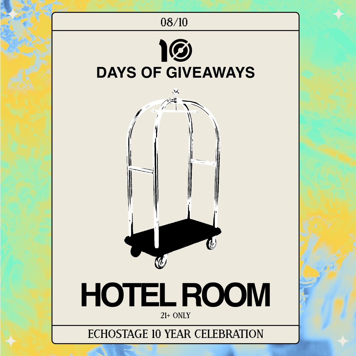 echostage's tweet photo. Enter at https://t.co/kPlcNmlBEo &amp; turn on post notifications to be the first to know what the next #ECHO10 Giveaway prize will be. 🔥

Must be 21+ to enter. Good luck #EchoFam! https://t.co/cz2cekzHP2