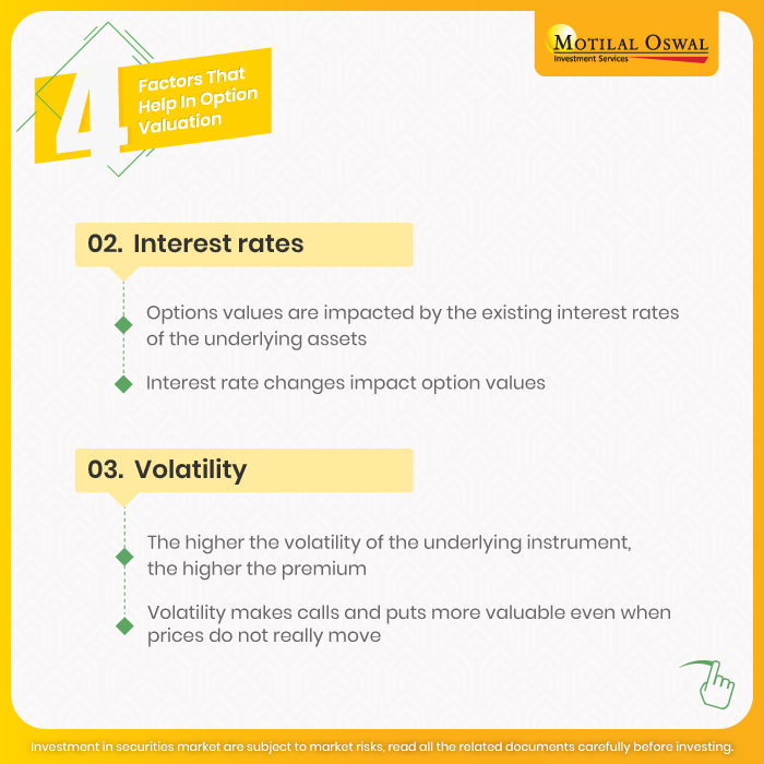 MotilalOswalLtd's tweet photo. Here are the 4️⃣ factors that help in Option Valuation pricing. Have you considered these factors ?
⬇️Download MO Investor App to access Options Store : https://t.co/hEZ2ZsqINo
🔗 Disclaimer: https://t.co/tVAoPQD08P
#MotilalOswal #KnowledgeFirst #OptionsTrading #OptionsStore https://t.co/HopqXjcOfK