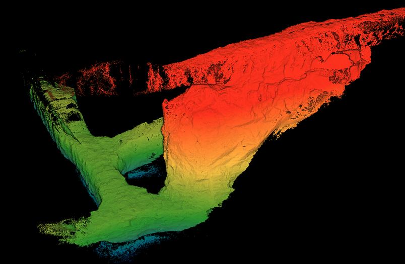 ExynTech's tweet image. Every unknown area presents a unique challenge for ExynAI. But even w/ cables, dust &amp;amp; a wicked dog-leg left, the ExynAero mapped this entire stope in 97 seconds and captured MORE data than a traditional CMS.(black section in the second image) 🤯#NoGPSNoProblem #AutonomousMining