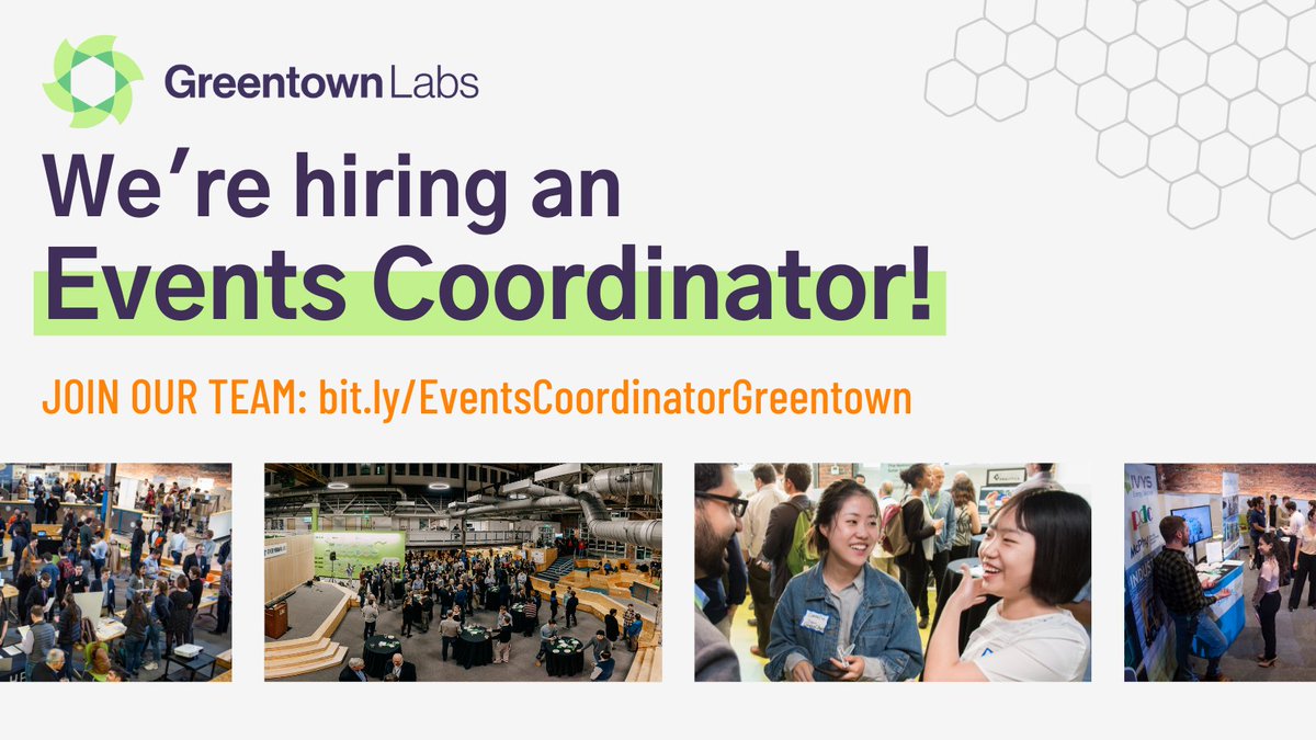 We’re #hiring an Events Coordinator to join our Marketing + Events team! Read about the role and apply: bit.ly/EventsCoordina… #ClimatetechCareers