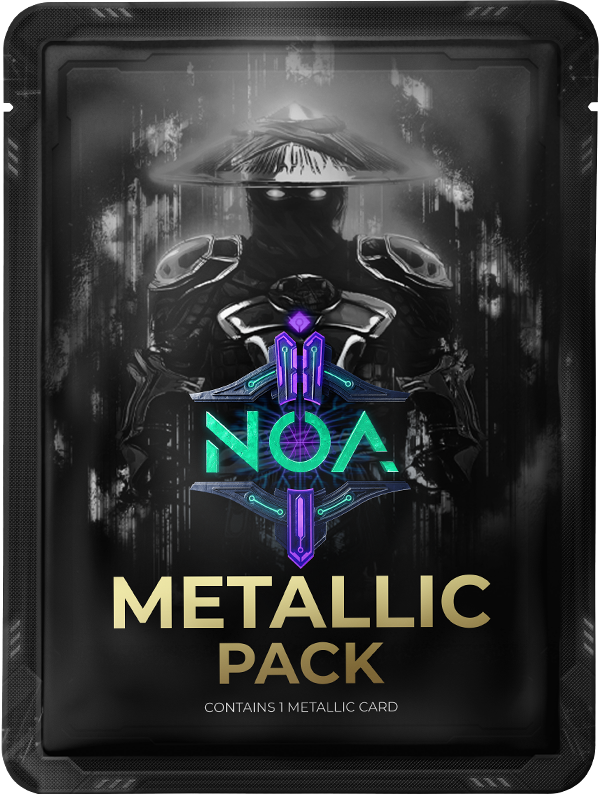 NoaCollectibles's tweet photo. New blending event starting in 2 hours! You have a chance at getting the new Metallic and Shards V2 packs or the new Upgrade Ticket that you can use to upgrade any game card of your choosing to the following tier!

Blend here: https://t.co/rULrYwTsGa https://t.co/IV8H4uYUBl