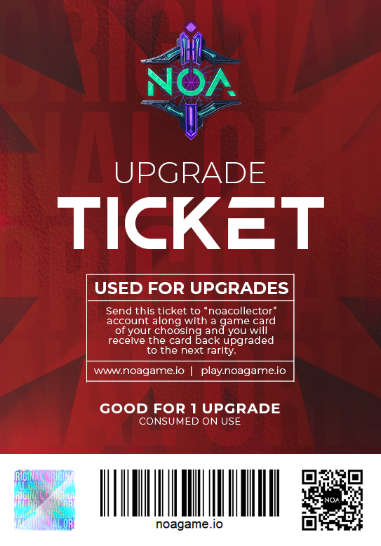 New blending event starting in 2 hours! You have a chance at getting the new Metallic and Shards V2 packs or the new Upgrade Ticket that you can use to upgrade any game card of your choosing to the following tier!

Blend here: neftyblocks.com/c/noacollector…