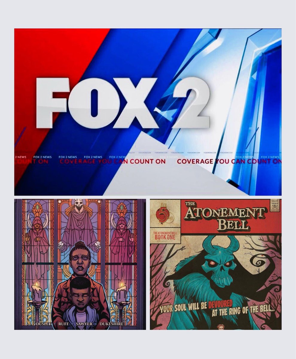 Hey friendos! I’ll be on the <a href="/FOX2now/">FOX2now</a> tomorrow morning in the 9 O’clock hour. I’ll be talking about <a href="/AtonementBell/">The Atonement Bell - In stores now!</a>, <a href="/red5comics/">Red 5 Comics</a>, &amp; <a href="/Ink_and_Drink/">Ink and Drink Comics</a>.  You’ll be able to watch it at this link: fox2now.com/on-air/live-st…

#readmorecomics #comics #makecomics <a href="/PromoteHorror/">PromoteHorror 🎃</a>