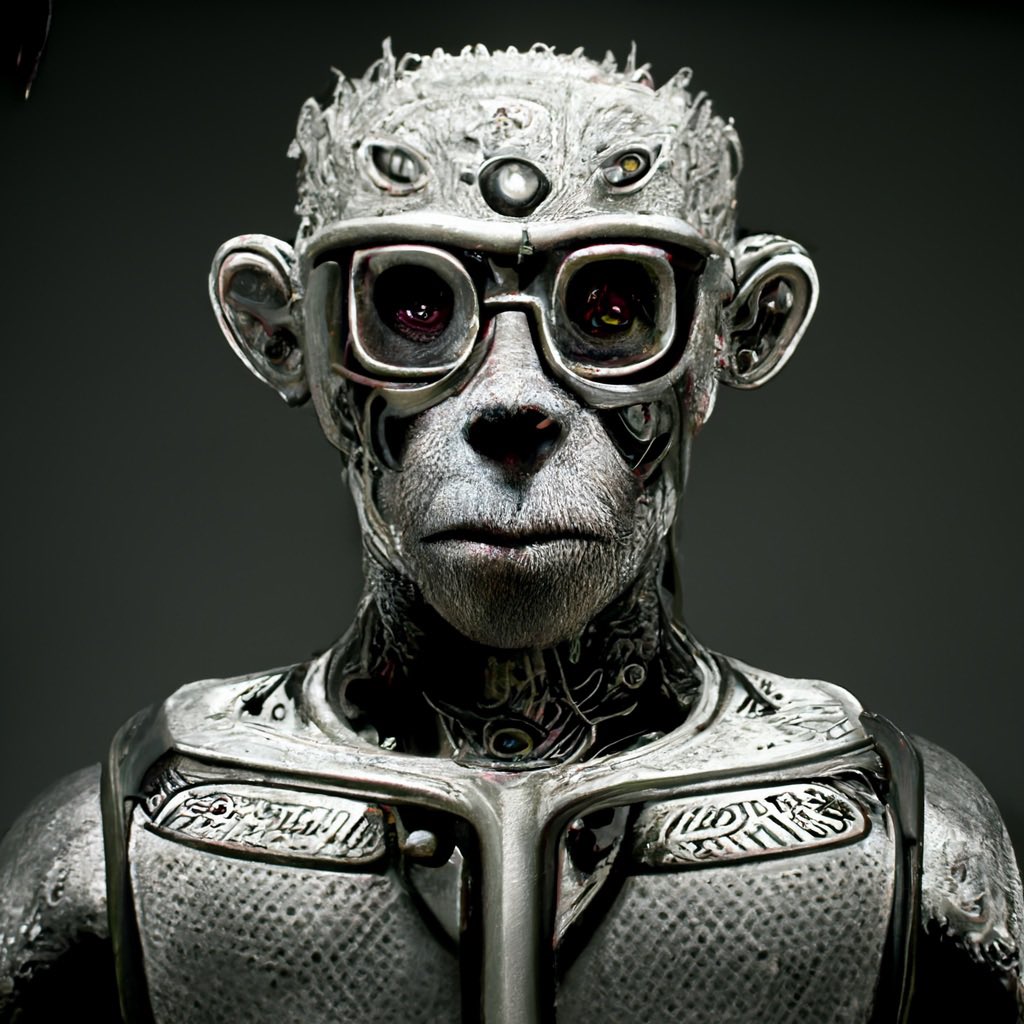 PSYAIapesnft's tweet photo. What vibes are you getting from this Alpha PSY AI Ape?

👑 🥶 The Night King

🤺🌚The Elite Stormtrooper 

We are almost there, hop on while you’re early #FOMOLevel 🆙

RT 👀

#nft #aiart #AIArtwork #NFTCommunity #NFTs #digitalart #mintsoon https://t.co/KnqRRlh0xt