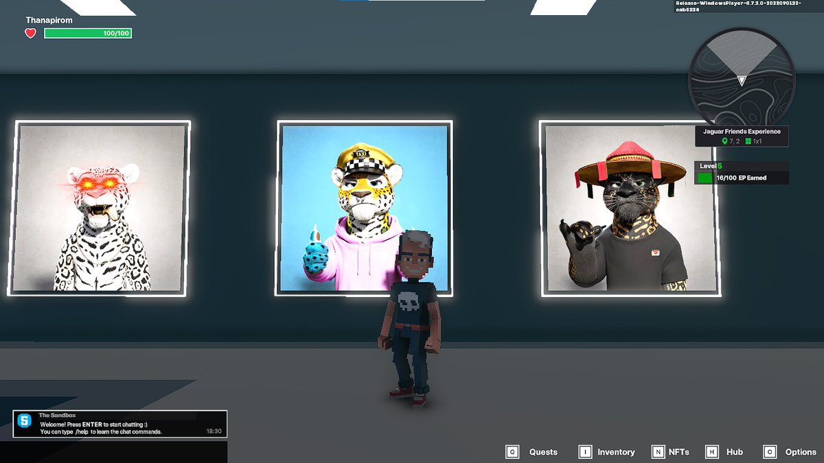 I just finished my quest on <a href="/jagfriends_nft/">Jaguar Friends</a> experience on the #sandboxalphaS3 for a chance to win a Season 3 Alpha Pass! Here I am in Legendaries Room, check out my screenshot!

#jaguarfriends