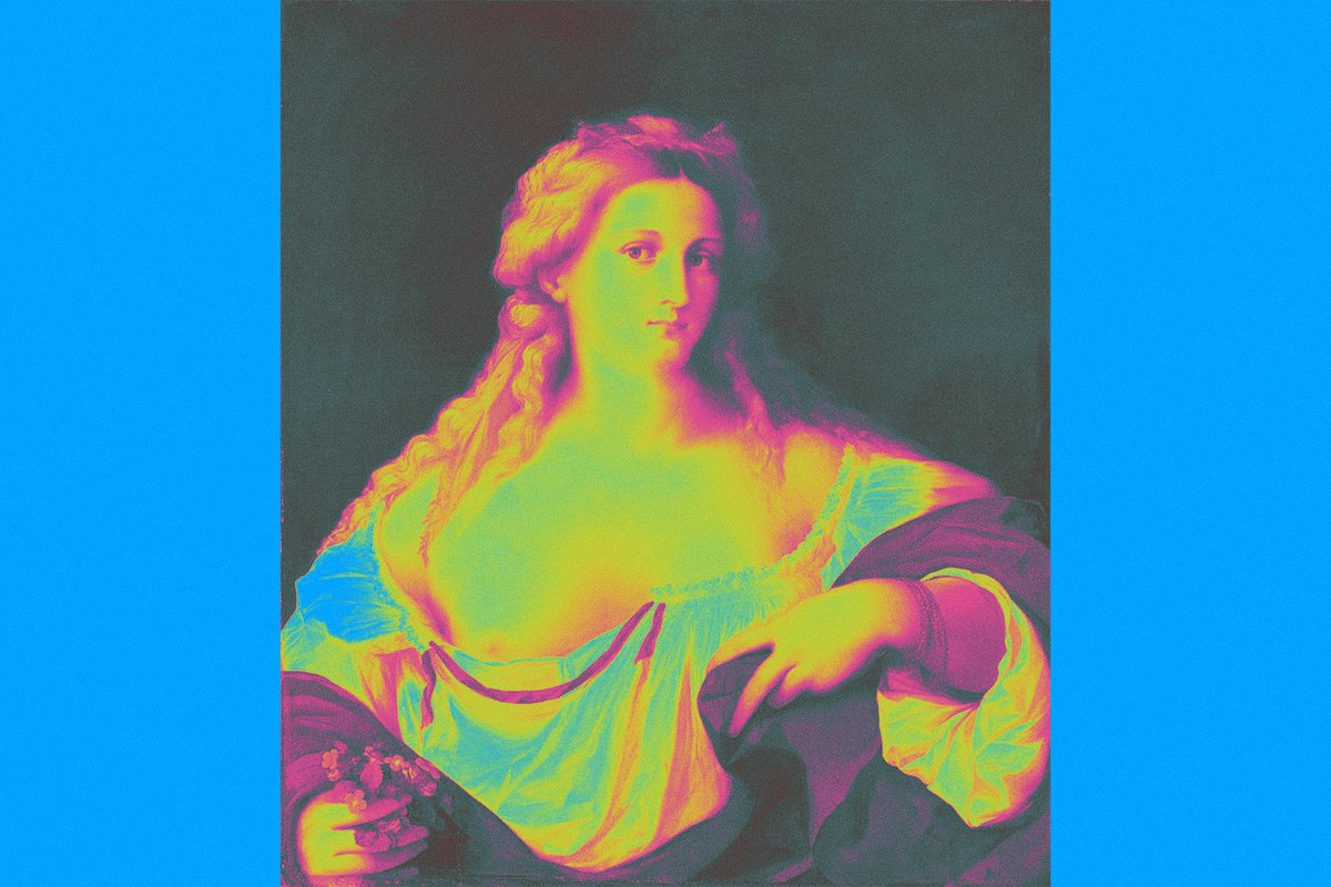 "Acid" 1/1
Original painting: A Blonde Woman, Jacopo Palma il Vecchio- 1520
opensea.io/ArtIdentitties
—30% of all sales go to breast cancer charities— 
#nfts #nft #nftart #nftcommunity #nftcollector #nftartist #rarenft #breastcancer #charity