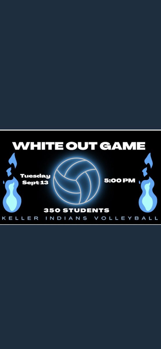 Khsbleacher2025's tweet photo. ‼️Varsity volleyball game‼️
Playing- Southlake 
Where- Keller High School
When- Today, September 13at 5pm
Theme- White out⚪️⬜️
Tickets- https://t.co/BvJCQr072u https://t.co/Jup7L6hs2g