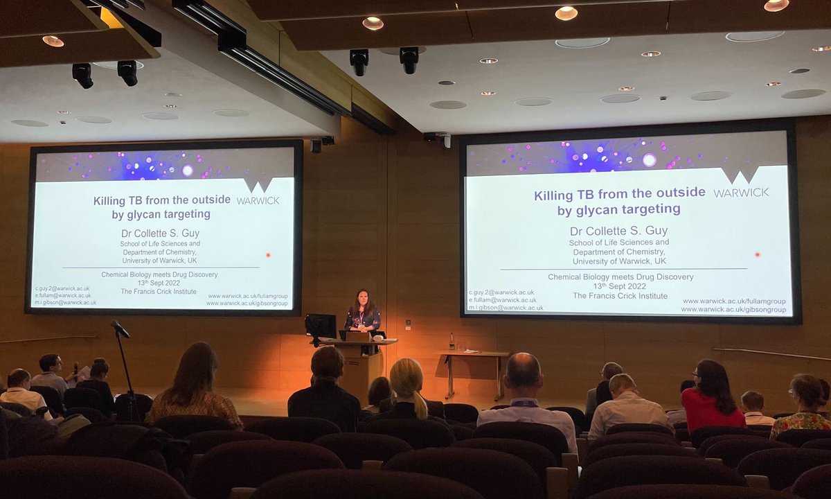 Collette Guy (@colletteguy) on Twitter photo Fantastic couple of days at the Chemical Biology meets Drug Discovery conference <a href="/TheCrick/">The Francis Crick Institute</a>. Really interesting science from everyone, and great to have the chance to present my work on ‘Killing TB from the outside by glycan targeting’. Thanks for a fab couple of days @RSC_CBBG Fantastic couple of days at the Chemical Biology meets Drug Discovery conference <a href="/TheCrick/">The Francis Crick Institute</a>. Really interesting science from everyone, and great to have the chance to present my work on ‘Killing TB from the outside by glycan targeting’. Thanks for a fab couple of days @RSC_CBBG