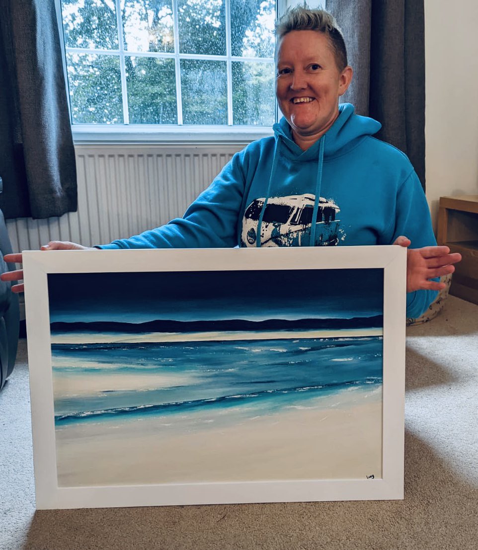 💙💙Eeeeek!!! 💙💙

My happy first As My first original is all professionally framed &amp; ready for the Art exhibtion! 

How stunning does it look?

‘Calm Before The Storm’

lucysheffieldart.co.uk 

#seascape #Artists #exhibitionst