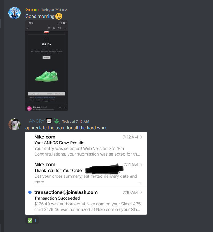 Celestial Users were able to secure Off White AF1s while sleeping in. Want to Join us? 

Purchase here:whop.com/celestial-aco/…