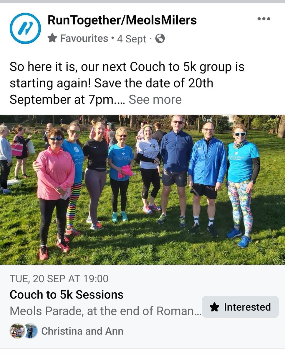 jen__mcgrath's tweet photo. Starting to run can be daunting, not knowing how far to run or what speed!

Why not join the Meols Milers couch 2 5k programme and get started in a safe friendly environment! https://t.co/5vgsa4BTJs