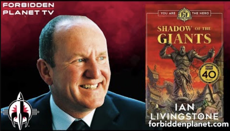 Sumnarr's tweet photo. Delighted to have one of my bro @Sumnerio’s favourite authors, the great @ian_livingstone, join me at @ForbiddenPlanet TV to talk about his unique career, the power of play &amp; problem-solving and his latest @FightingFantasy novel SHADOW OF THE GIANTS 🚀

https://t.co/nWLmpZ5xFm https://t.co/7LeLBOC0jj