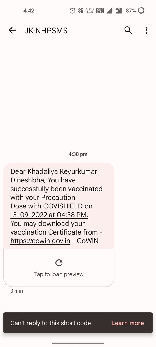 khadaliyakeyur's tweet photo. I am sitting in the train right  now and I have not got any registration done, yet see the message came that you have taken booster dose.

what I do ?
why government ?
#government #vaccination @narendramodi @CMOGuj https://t.co/SN08EzWBl4